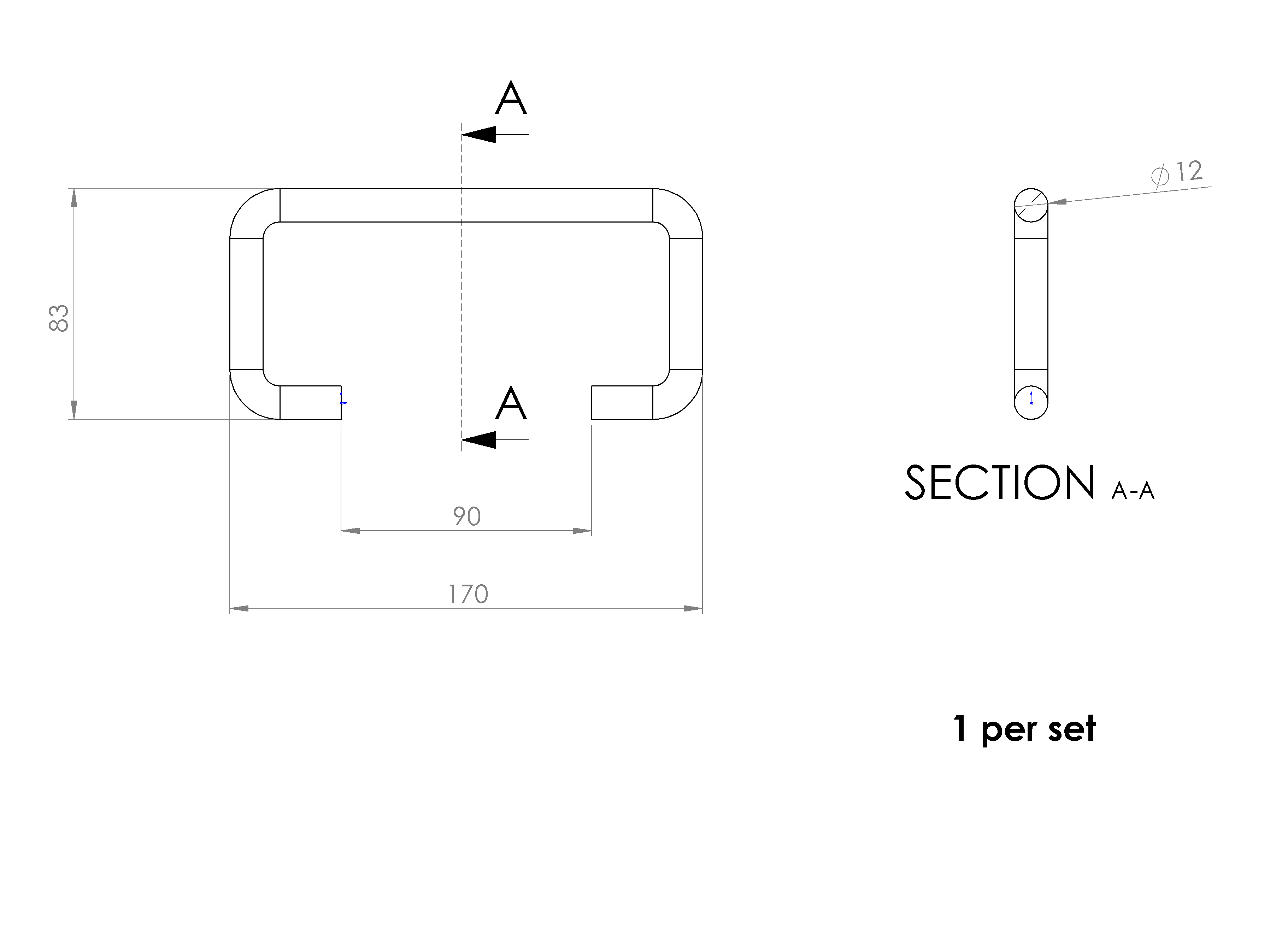 שרטוט חלק P11 – פתח מילוט