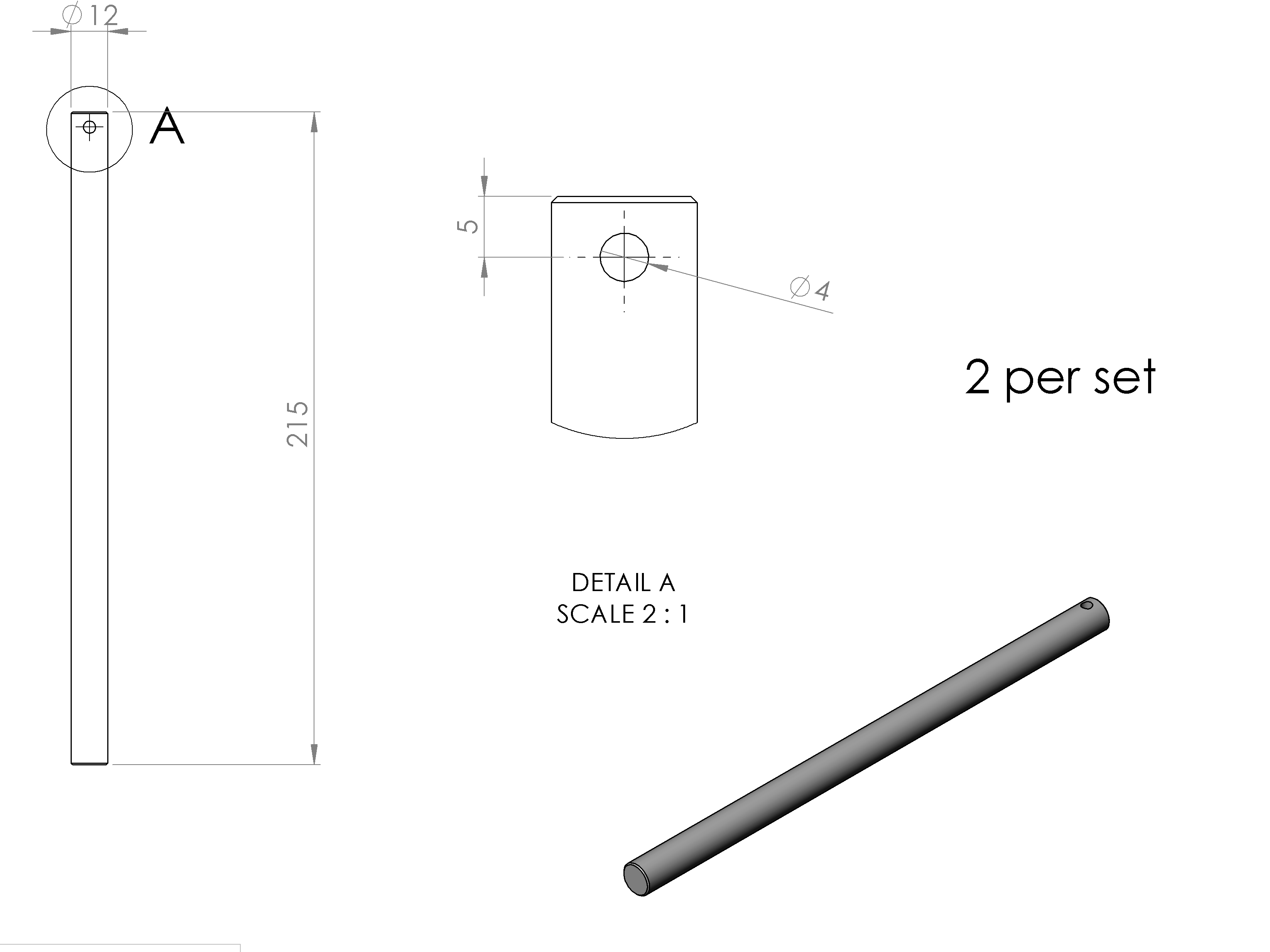 שרטוט חלק P3 – פתח מילוט