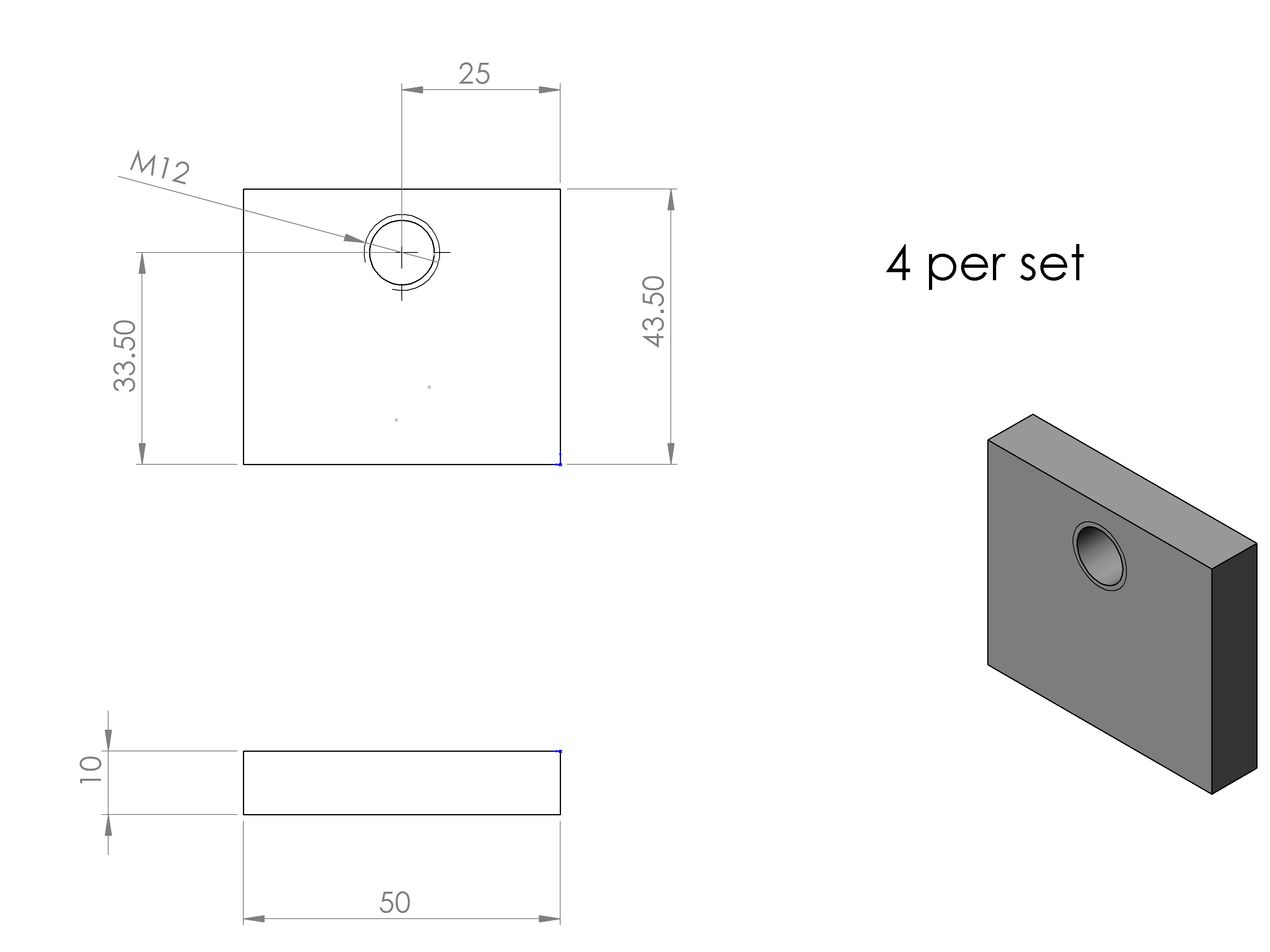 שרטוט חלק P5 – פתח מילוט