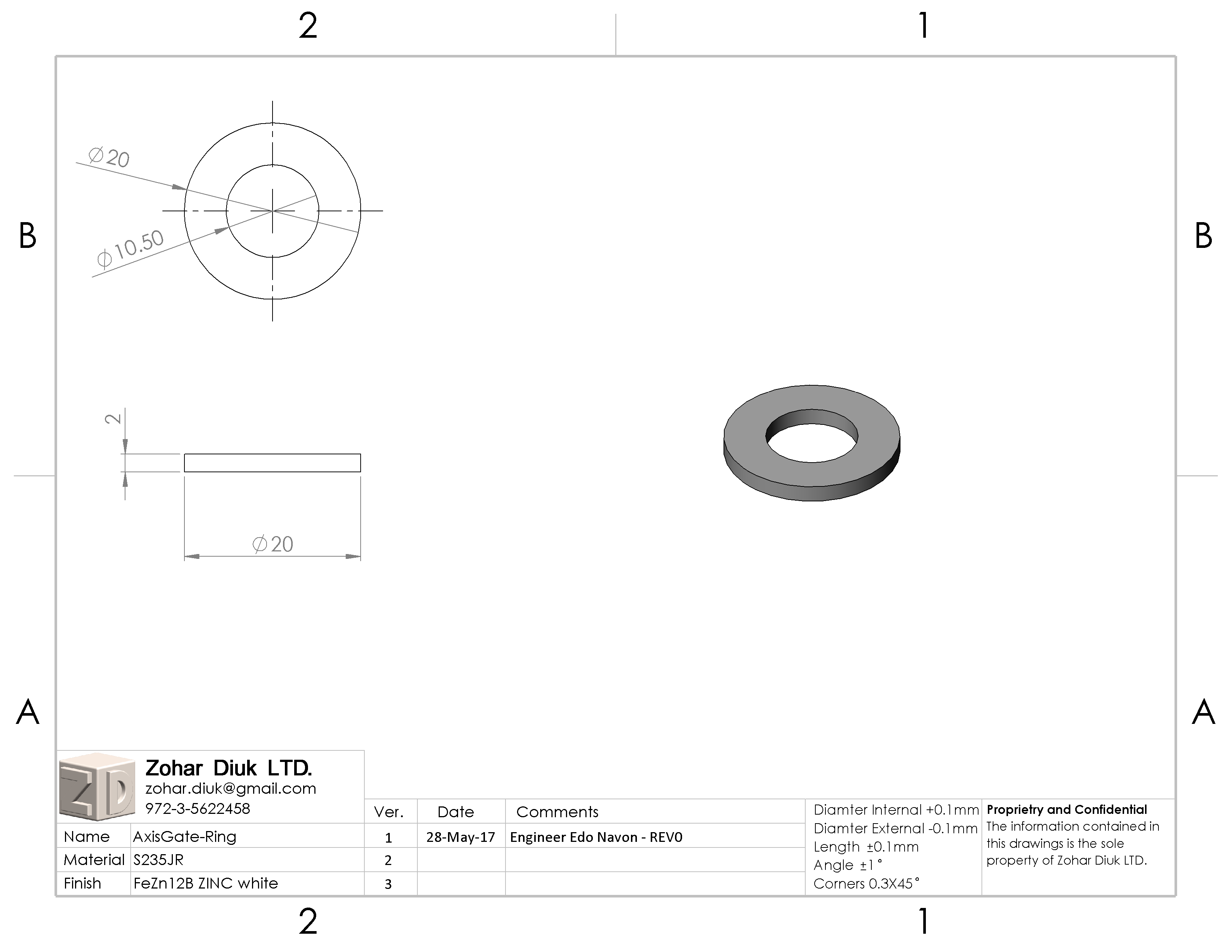 טבעת אבזור 70