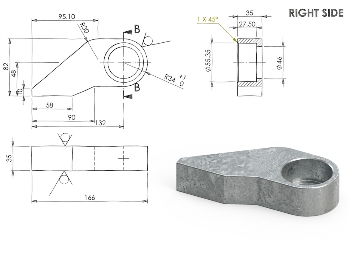 חלק P6 (דלת הדף רסיסים מחוזקת)