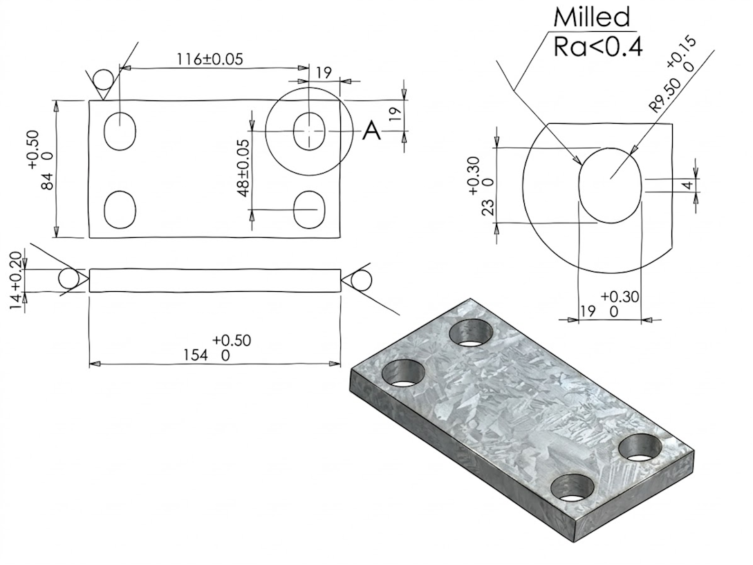 חלק P2 (דלת מוסדית 25ממ)