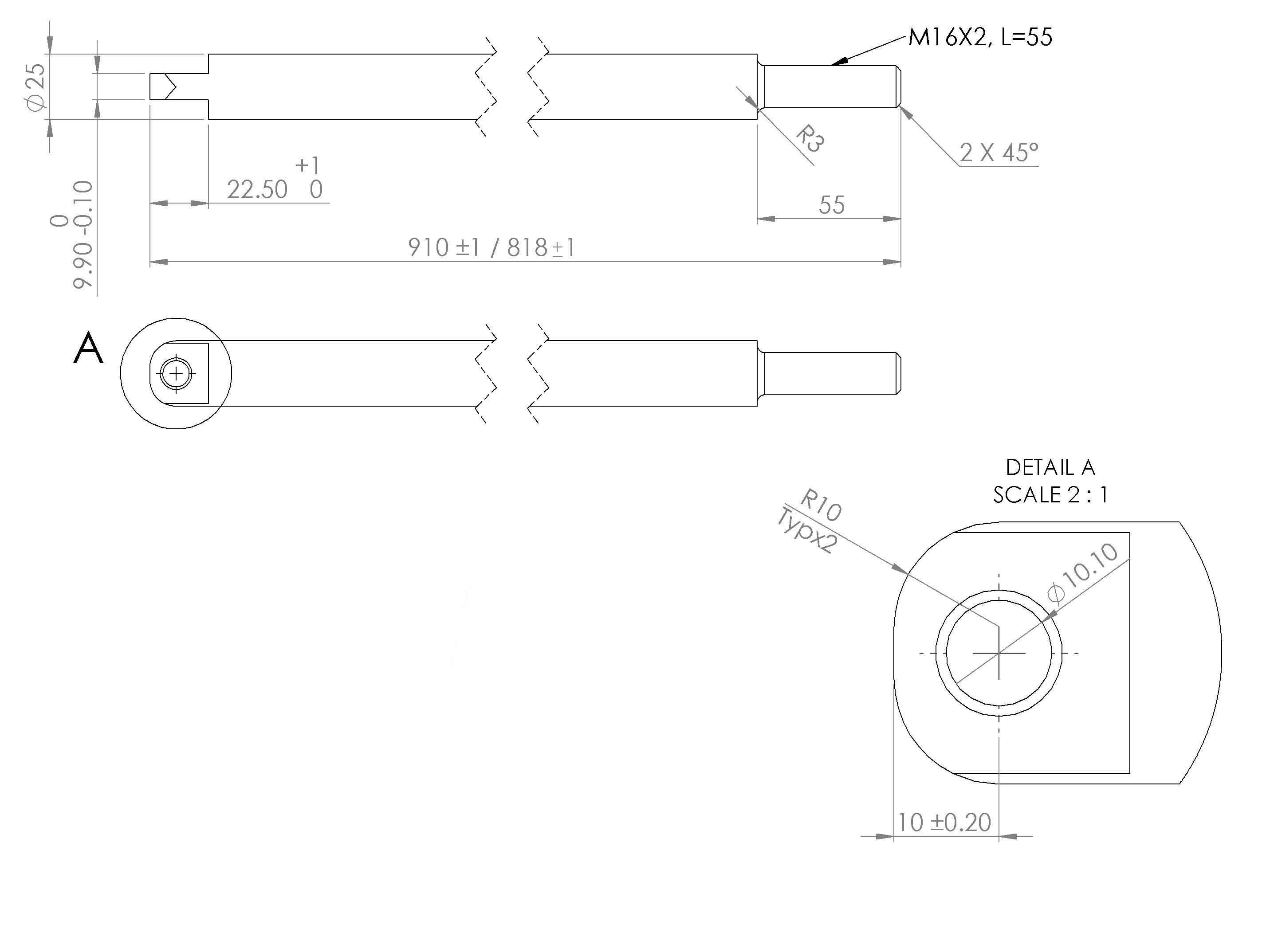 חלק P10 (דלת מוסדית 25ממ)