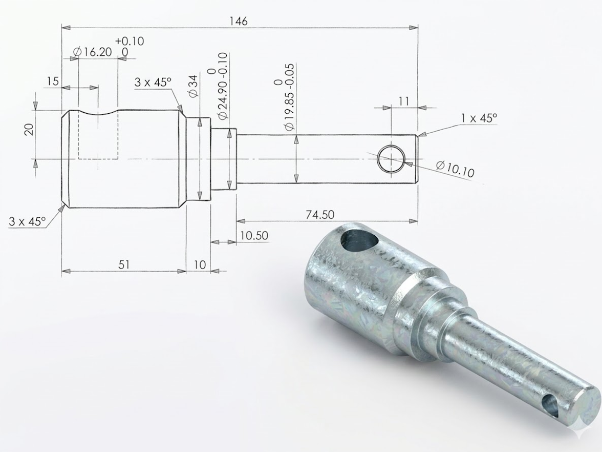 חלק P17 (דלת מוסדית 25ממ)