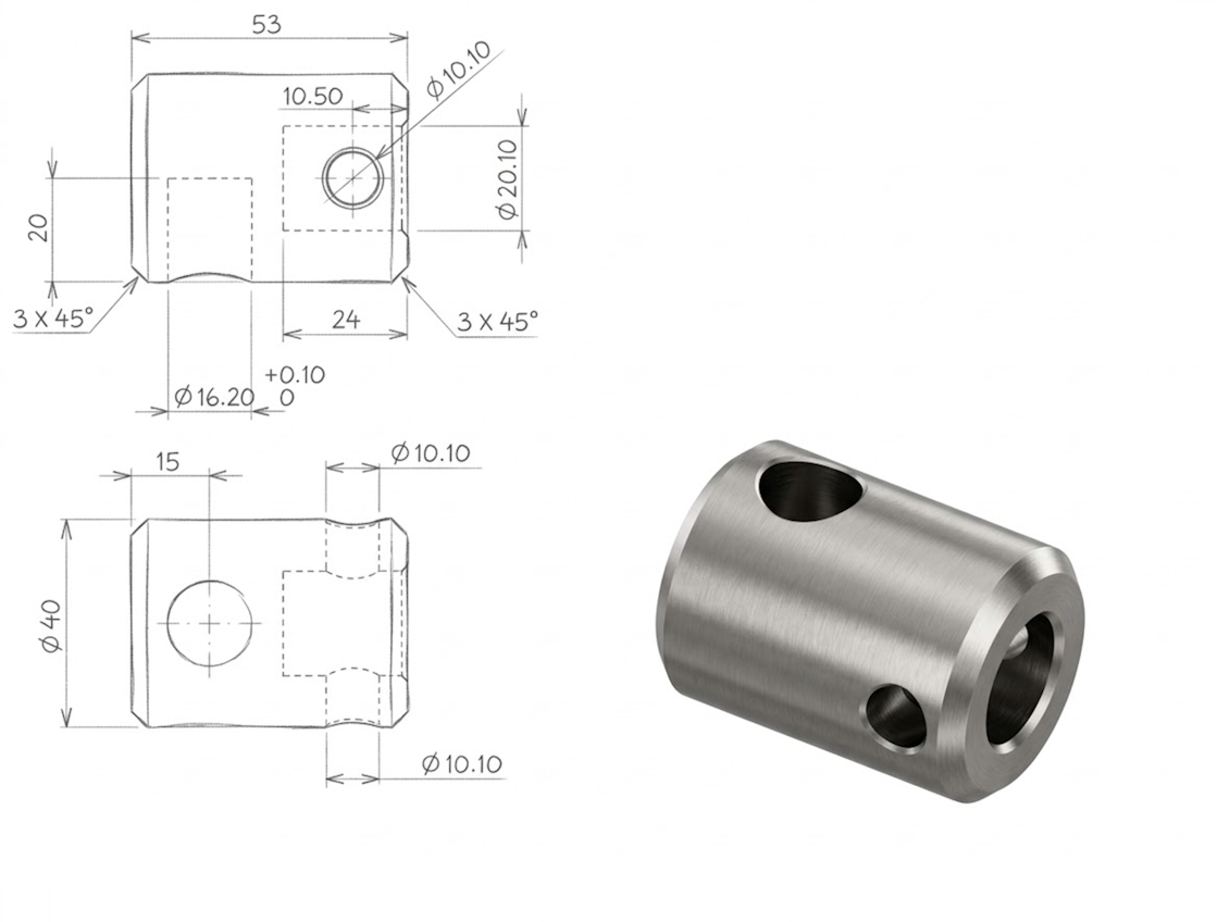 חלק P21 (דלת מוסדית 25ממ)