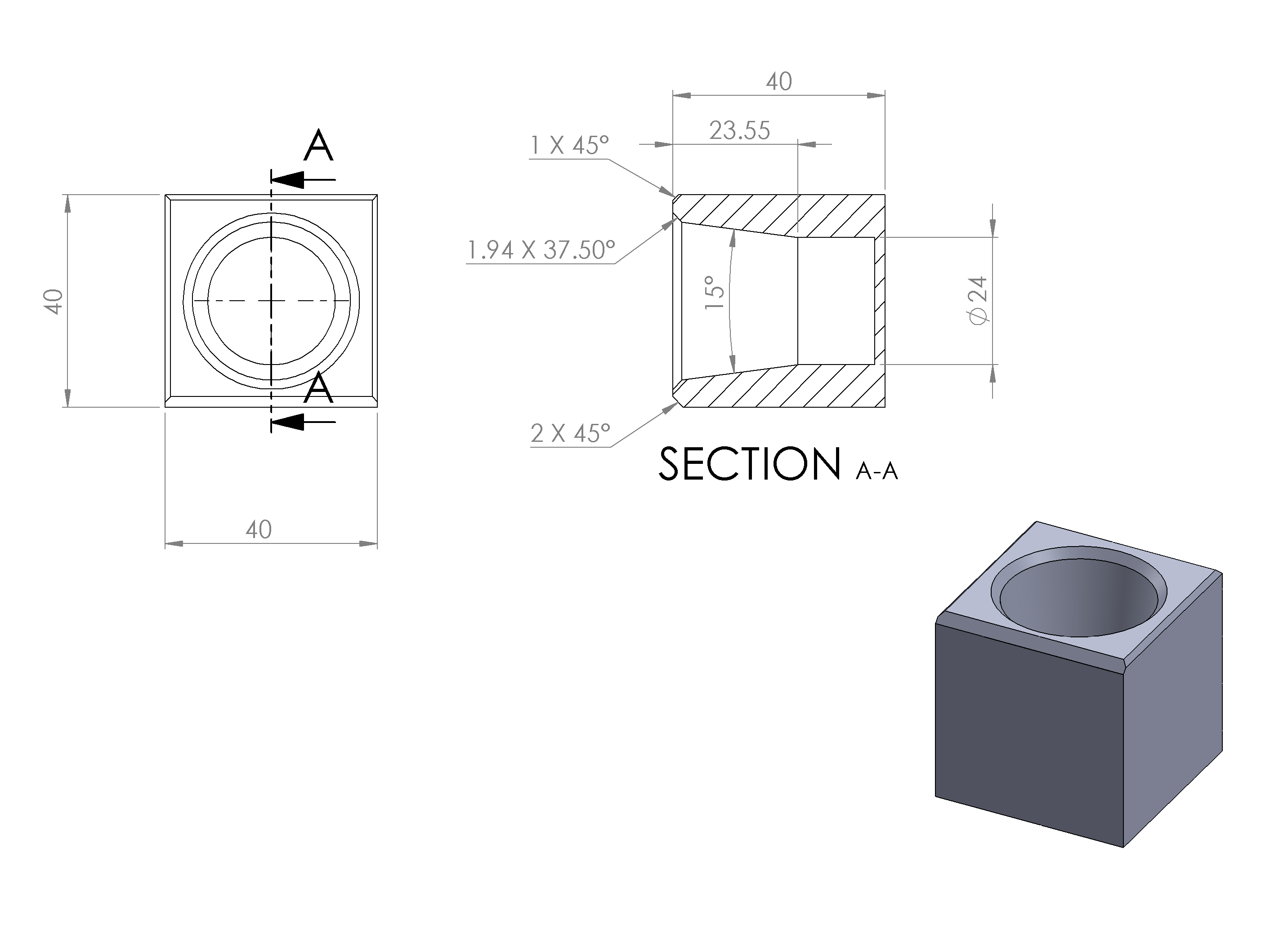 חלק P27 (דלת מוסדית 25ממ)