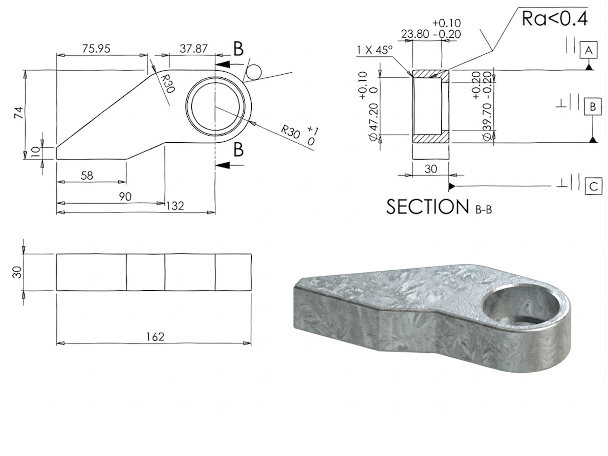 חלק P6R (דלת מוסדית 25ממ)