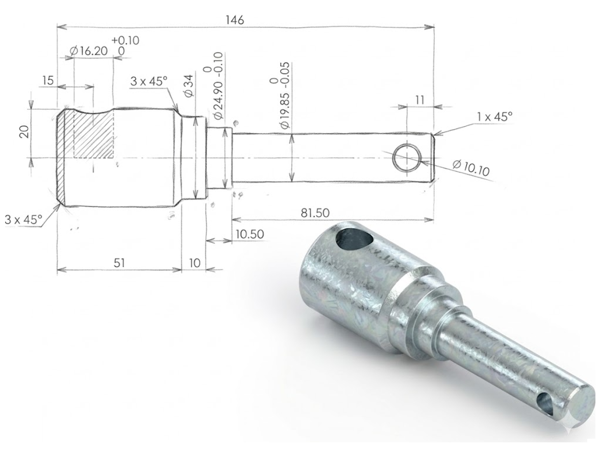 חלק P17 (דלת תשתיות לאומיות 32ממ)