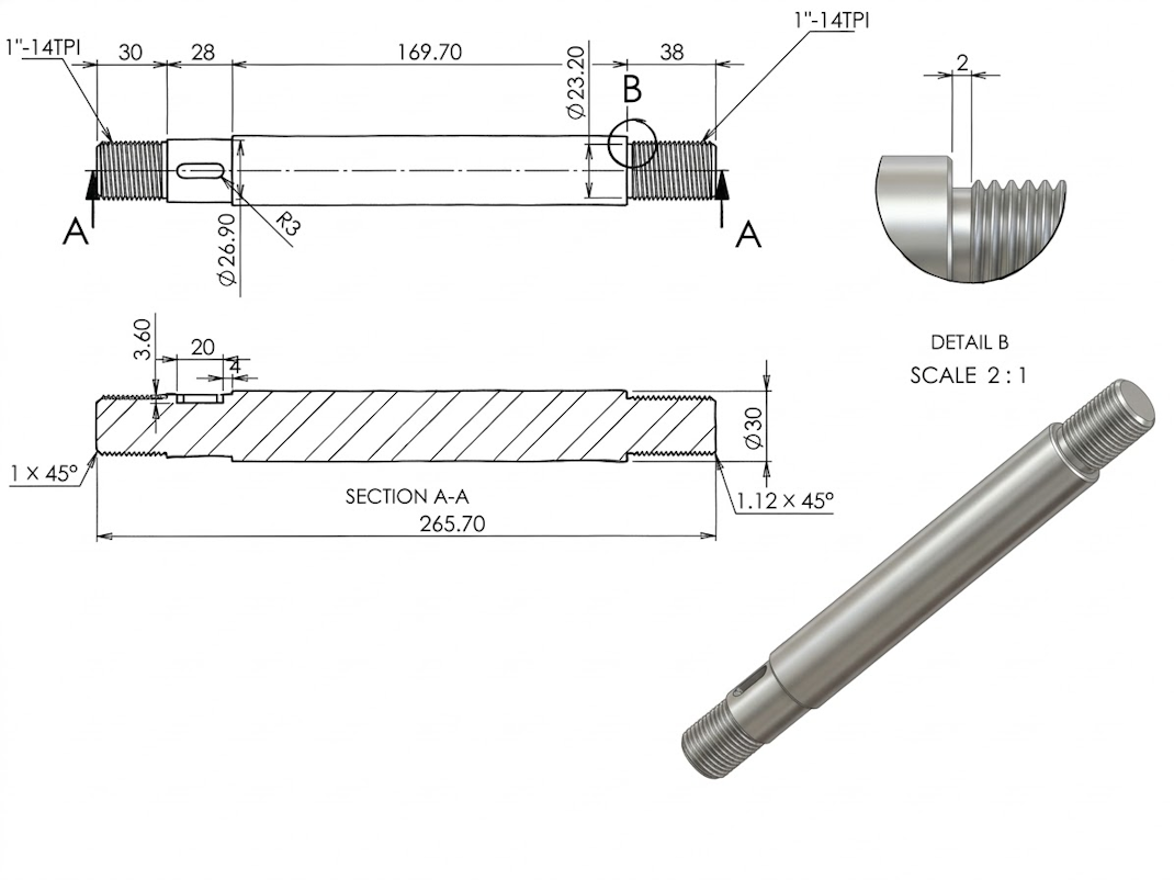 חלק P1-50 – גרסת 50מ